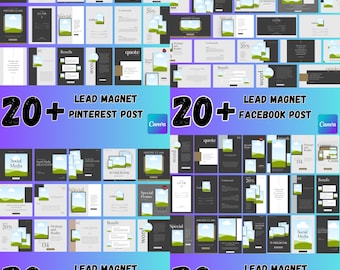 Social Media Marketing Template | Business Lead Magnet Workbook | Professional Branding Digital Download