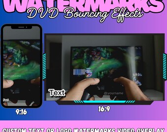 Custom Watermark | Personalized Video Overlay | Digital Content Creator | Branding Asset | Logo Animation
