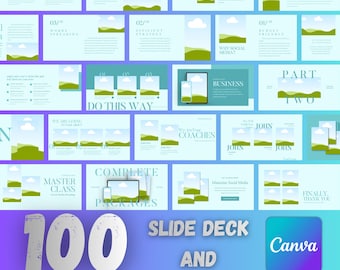 Professional Webinar Presentation Slide Deck | Masterclass Workshop Seminar Online Course Template Design Bundle