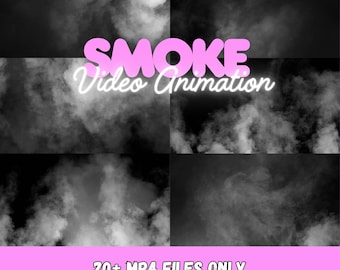 Cinematic Smoke Video Overlays | Atmospheric MP4 Animations (Digital Download)