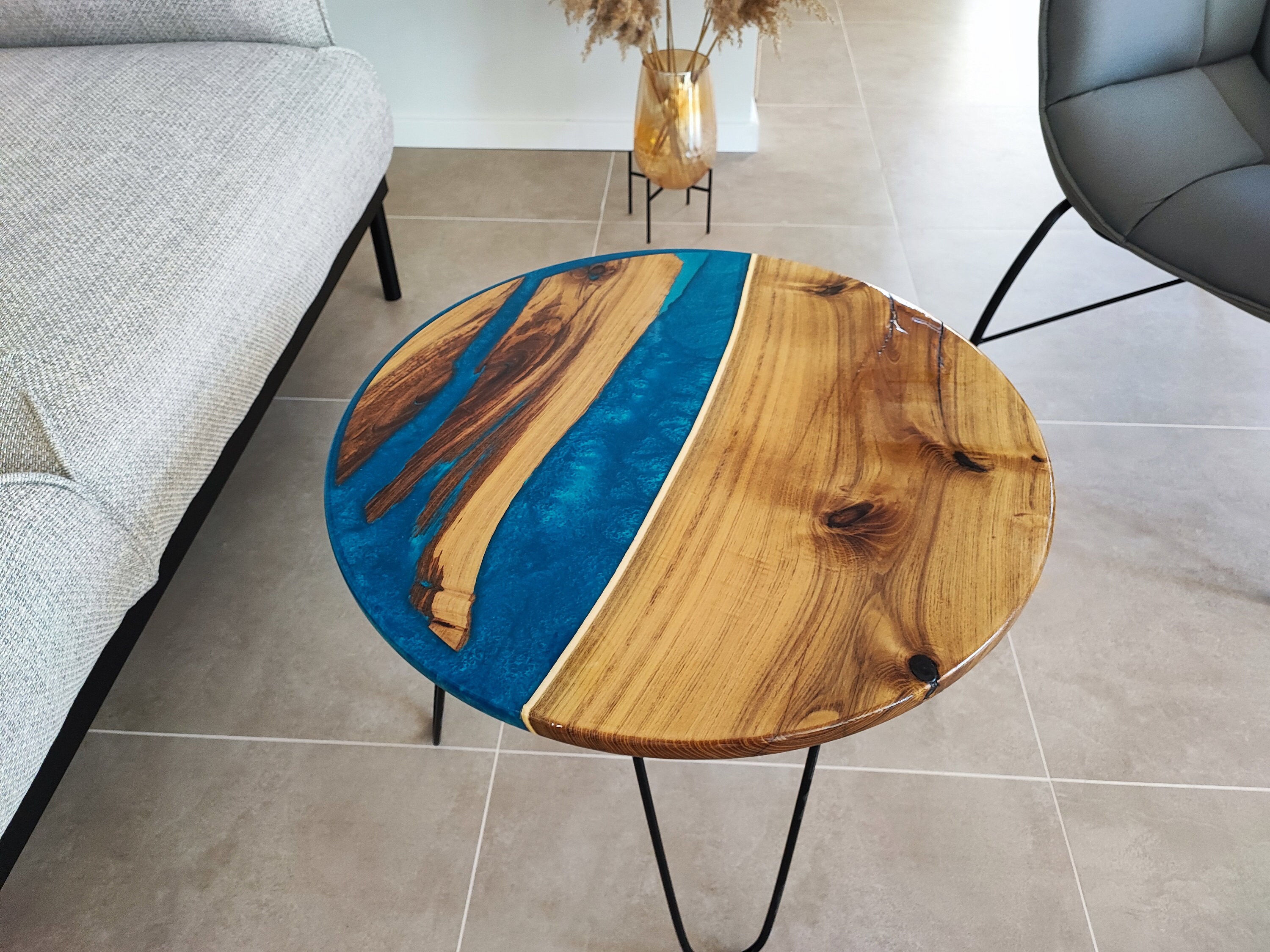 EPOXY-WOODEN Coffee Table, Customizable, 100% Handmade - Etsy
