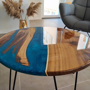 EPOXY-WOODEN Coffee Table, Customizable, 100% Handmade