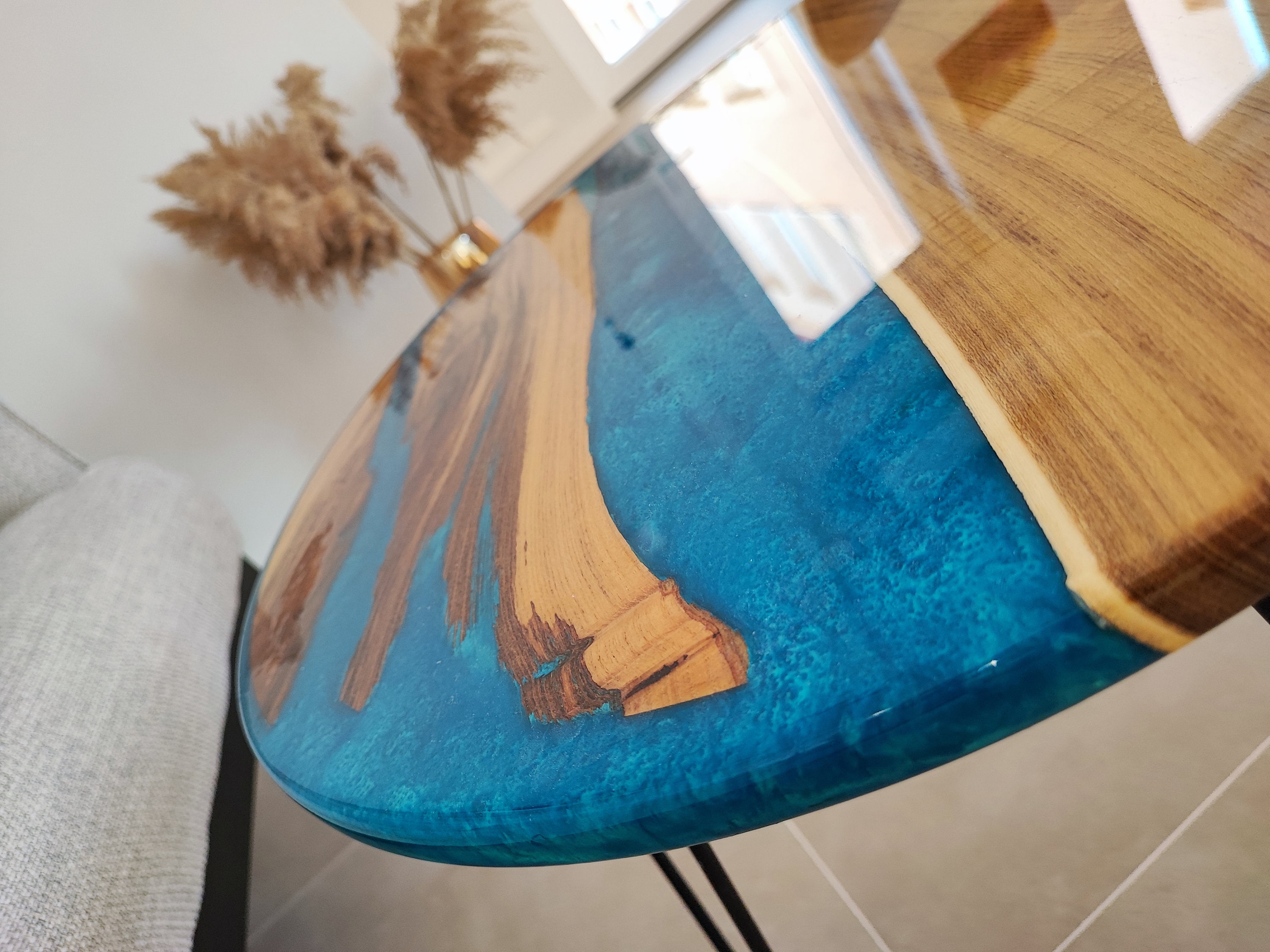 EPOXY-WOODEN Coffee Table, Customizable, 100% Handmade - Etsy