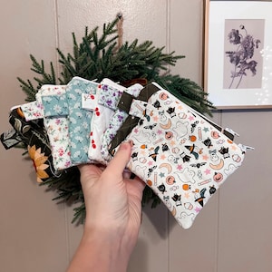Petite pochette matelassée à fermeture éclair, porte-monnaie matelassé, jolie pochette matelassée, porte-monnaie à fermeture éclair, petit cadeau mignon pour ami