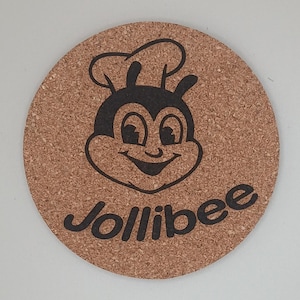 Jollibee Coasters, Set of 6 - Cork Coasters - Custom Coasters