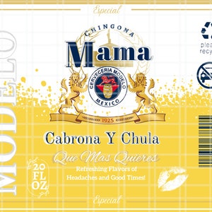 Mama Chingona Modelo Estilo Descarga Digital Vaso 20oz