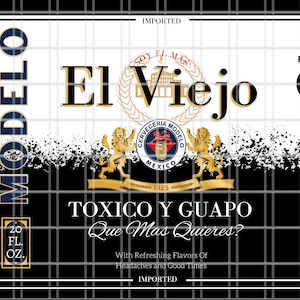 El Viejo Chingon 20 Oz Sublimation Digital Print