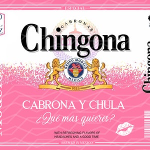 Chingona CABRONA y Chula 20 Oz Sublimation Warp
