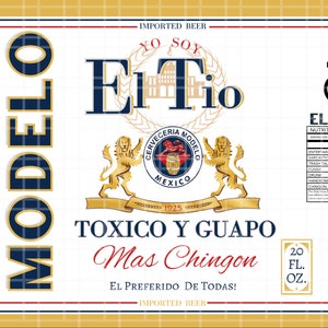 El To Chingon Modelo Toxico 20oz sublimation digital print 8.5&quot;x11&quot; Trimble
