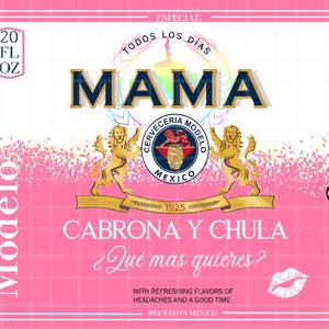 Mama Modelo Chingona Tumbler Wrap impresión digital 20oz