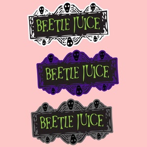 Beetlejuice Logo Die Cut Sticker Decal