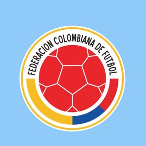 Sticker ballon de football de l'équipe nationale colombienne de futbol