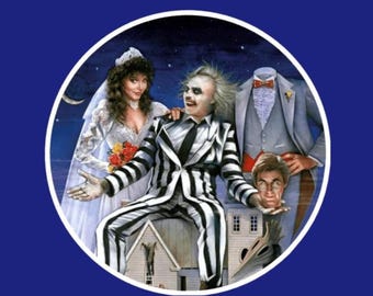 Beetlejuice Movie Poster Sticker Decal