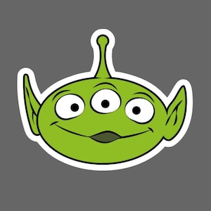 Toy Story Alien aka Little Green Men Die Cut Sticker