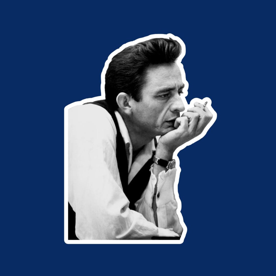 Johnny Cash Die Cut Sticker Decal - Etsy