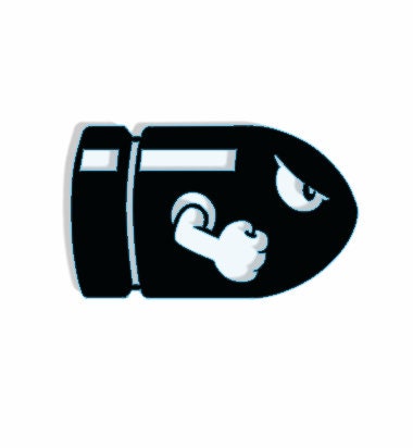 Super Mario Bullet Bill DXF File - Etsy