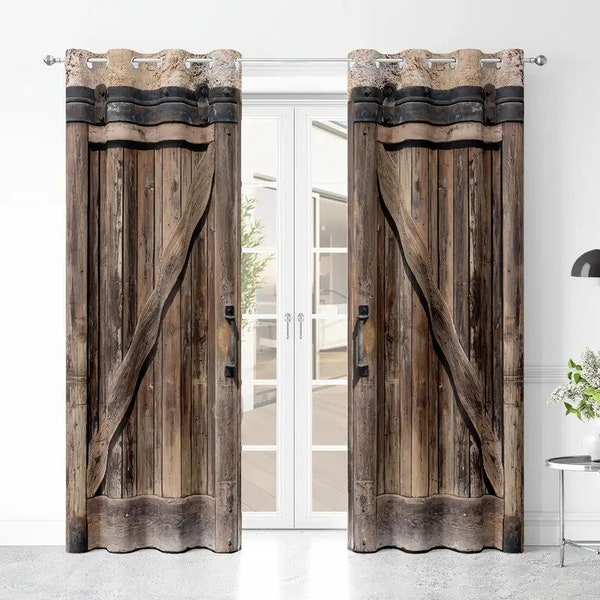 Rustic Curtains Etsy