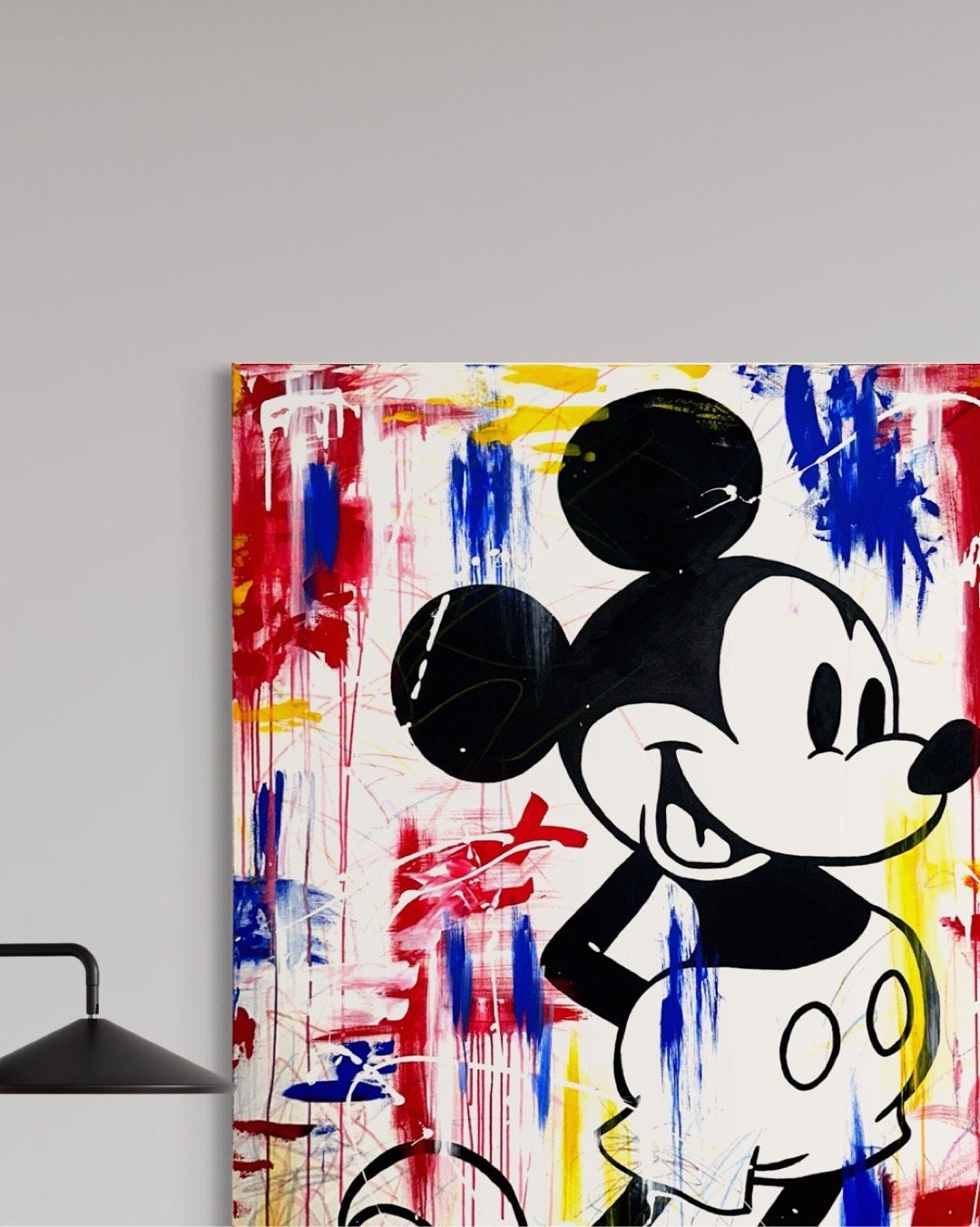 Mickey Mouse Pop Art Painting | Original Abstract Canvas | Colorful ...