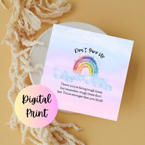 10 Motivation Cute Digital Print Simple Flat Card Wishes 10 Unique ...
