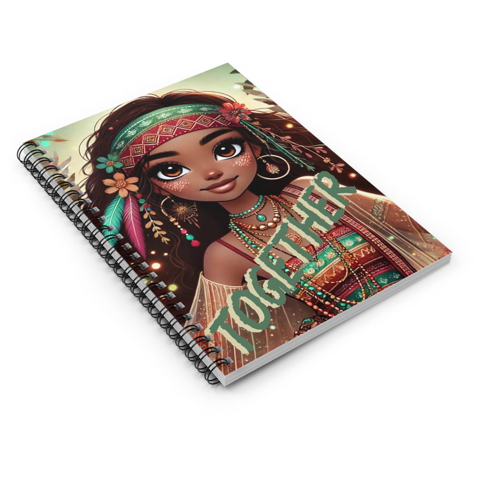 Boho Together Spiral Notebook - Ruled Line - Etsy