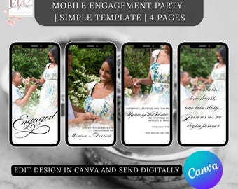 Engagement Party |  Mobile Invitation Template