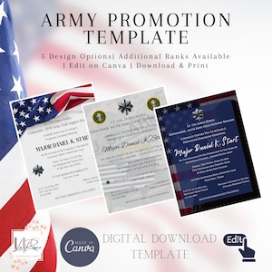 Promotiesjabloon leger
