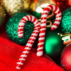 Gorilla Glass Candy Cane Glass Forms
