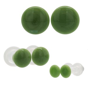 Gorilla Glass Color Front Plugs - Olive