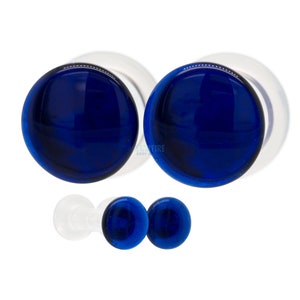 Gorilla Glass Color Front Plugs - Cobalt