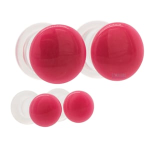 Gorilla Glass Color Front Plugs - Rose