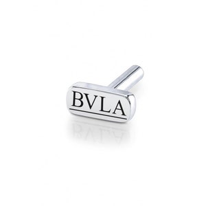 BVLA threadless: Gold Flatback / Labret Post / Straight Barbell End with Fixed Antiqued BVLA Disc