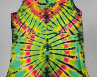 Kleine tie-dye tanktop voor dames