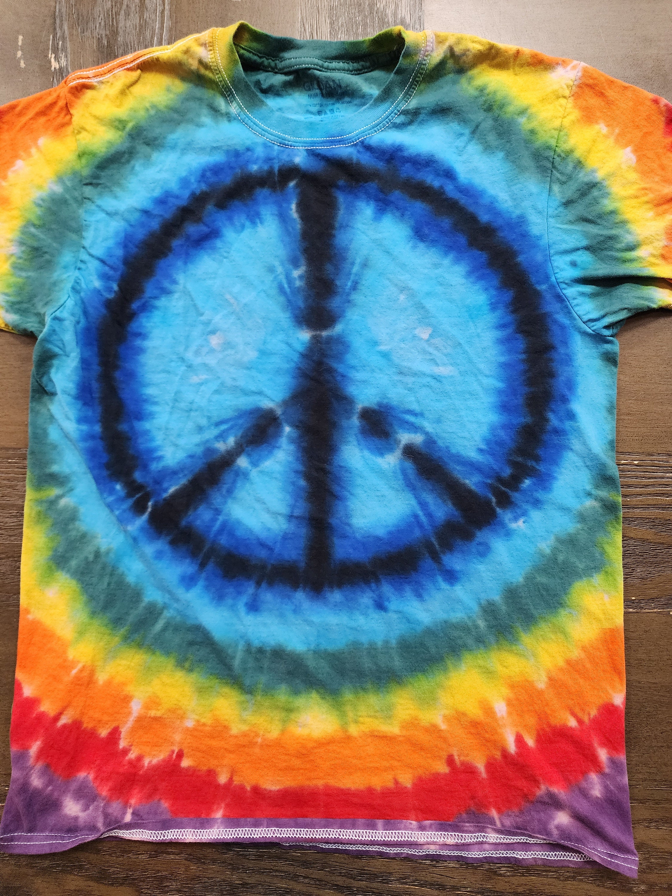 Peace Sign Tie Dye Shirt