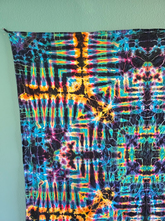 Tie Dye Tapestry 56x52 Etsy