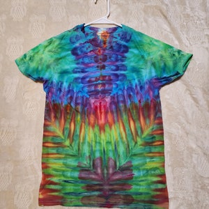 S crew neck tie dye shirt