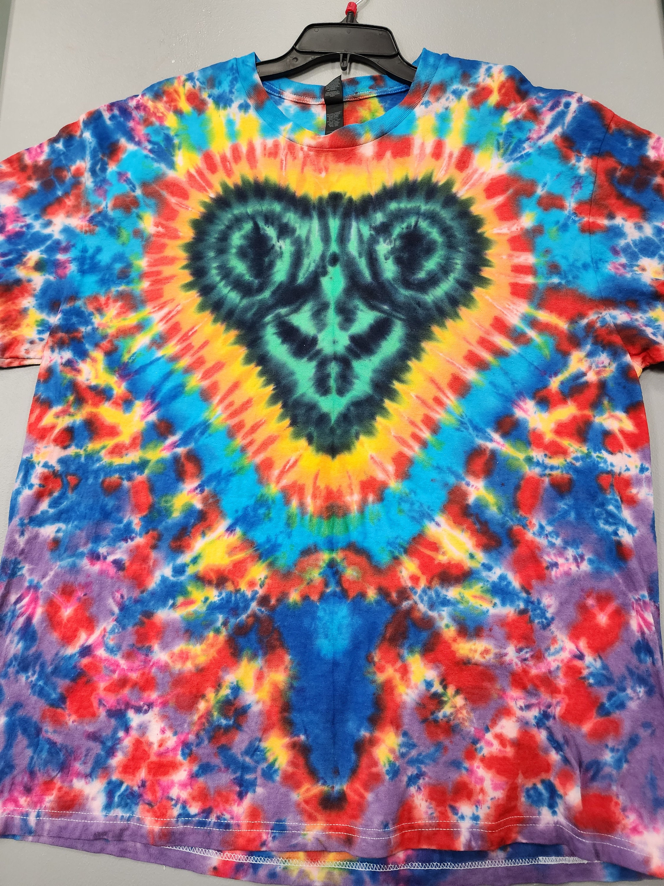 Demon Head Tie Dye Shirt - Premium Heavy Cotton Gildan Hammer - Etsy
