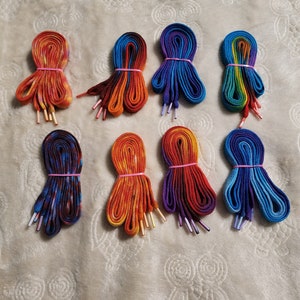 Tie Dyed Shoelaces 36&quot;