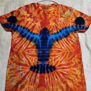 M crew neck tie dye shirt
