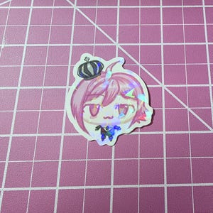 IDOLiSH7 Ainana Kujo Tenn Autocollant en vinyle holographique de 2 po.