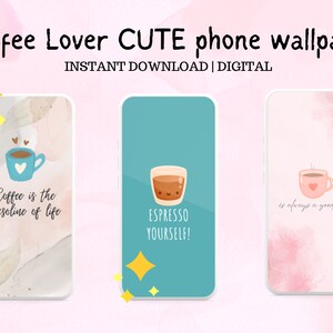 15 Fondos de pantalla lindos para amantes del café Cita favorita y famosa Digital Descarga fácil Estética Fondo de pantalla bastante lindo y salvaje