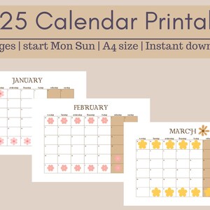Calendar 2025 Printable, It Girl Calendar 2025, Printable Calendar, Calendar 2025, 2025 Calendar, Academic Calendar, AestheticMonthlyPlanner