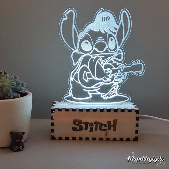 Stitch Elvis Night LED Lamp, Custom LED Table Lamp, Custom Night