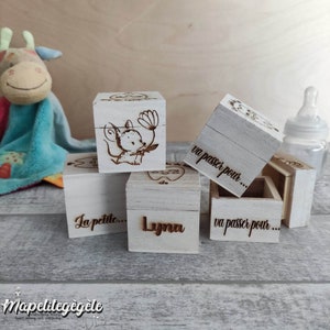 Personalized milk tooth box, birth gift, personalized quenottes box, original gift