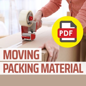 Fillable PDF for Moving Company - Packing Material Form