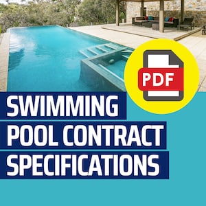 Fillable PDF Swimming Pool Construction Contract Specifications for Remodeling Contractors | Printable Legal Size Form