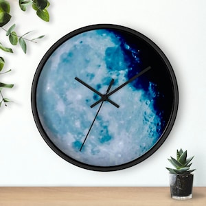 Blue Moon Wall clock