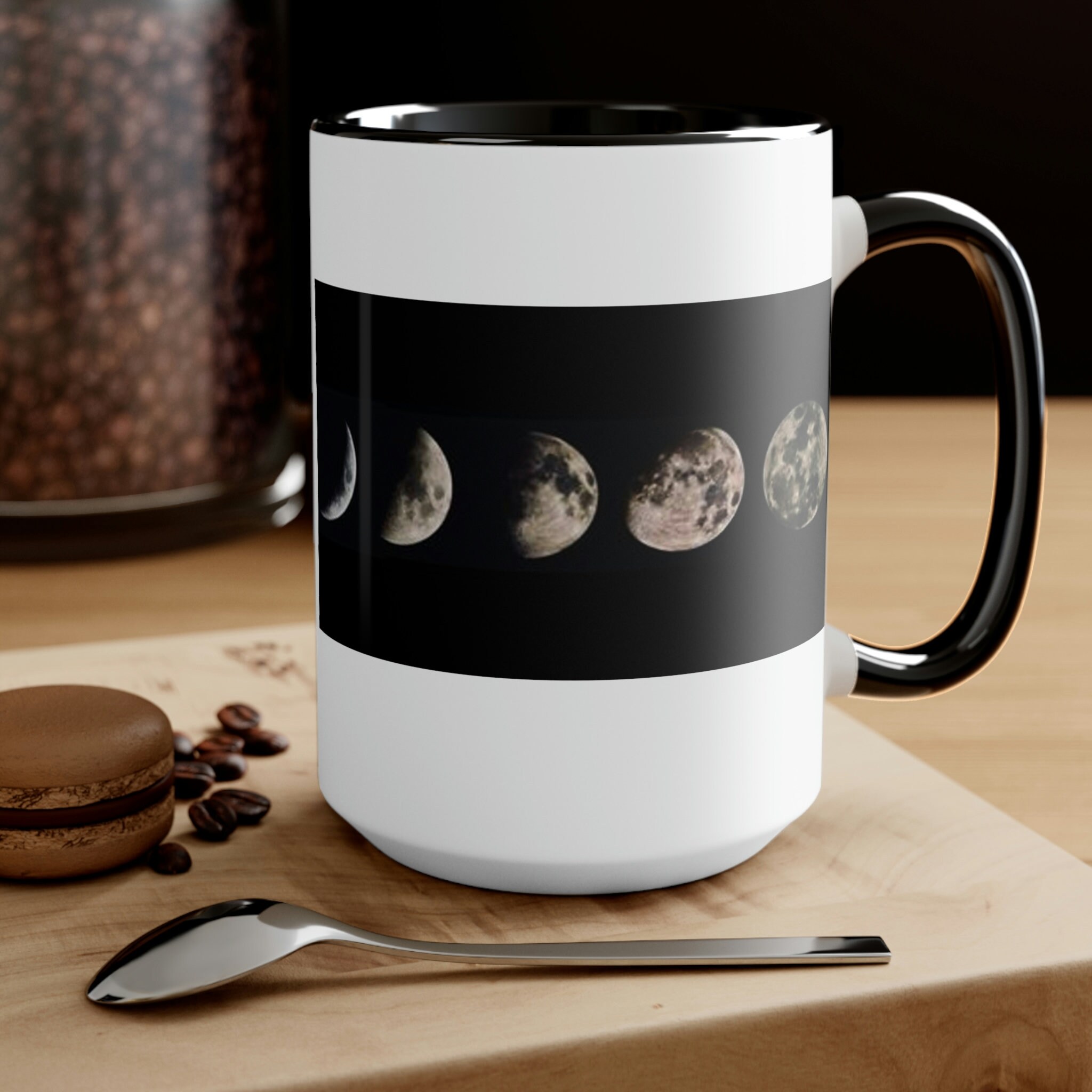 15oz - Two-Tone Moon Phases Coffee Mug