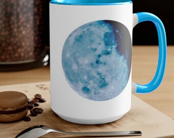 15oz - Two-Tone Blue Moon Coffee Mug