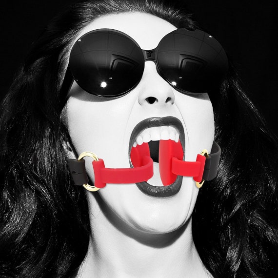 Open Mouth Gag Silicone Lips Gag Mouth Gag Open Gag Bdsm Etsy Canada