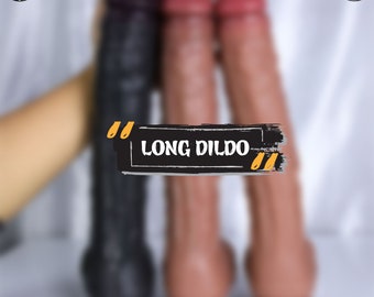 SUPER LONG - Soft Big Huge Penis, Super Long Dildo, Fantasy Dildo, Ultra Realistic Dildo, Monster Dildo, Sex Toys For Women, Dildos, Mature